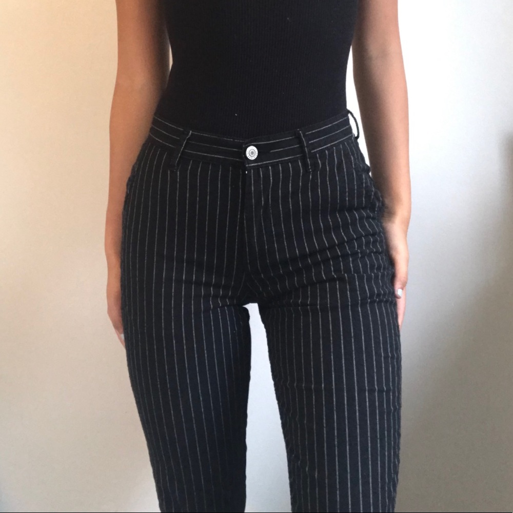 FOR SALE - Striped Black Pants